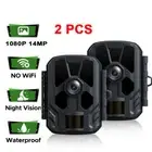 2 Pack Campark Wildlife Trail Camera 14MP 1080P Game Hunting Cam IR Night Vision