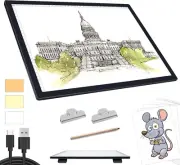 A3 Light Box for Drawing Portable Battery Powered Light Pad 3 Colours 6 Level