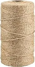 Natural Jute Twine String, Tapestry Jute Rope Hangtag, Best Arts Crafts Gift Wrapping Twine Christmas Durable Packing String for Crafts and Gardening Applications