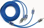 KICKER KI22 2-CHANNEL K-SERIES INTERCONNECT RCA SIGNAL AMPLIFIER CABLE 6.7FT