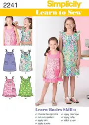 Erin Gates by Momeni Vintage Learn to Sew Girl'S Dress Sewing Patterns, Sizes