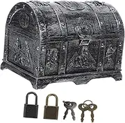 IMIKEYA Halloween Treasure Chest for Boys and Girls Decorative Storage Box Lock Keepsake Storage Box for Toys Jewelry