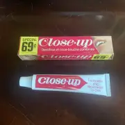 Vintage 1970s Tube Of Close-Up Toothpaste NOS Full 69 Cents Canada