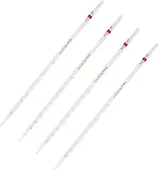 4 Pack Ring Pipette Measuring Straw Lab Glass Straw Accurate Scale and Safe Borosilicate Easy to Use