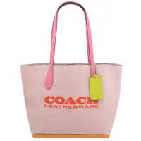 在飛比找PChome24h購物優惠-COACH CA097 KIA 經典品牌LOGO肩背托特包.