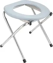 Z&y GLAa Toilet Seat Commode,Folding Bedside Commode Chair, Commode Chair Emergency Car Toilet Chair with Lid, Comfort Chair Comfortable Durable