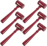 DOITOOL Toy Judge Hammer Mini Wooden Gavel Small Size Gavel for Boys and Girls Role Play for Halloween Courtroom Drama and School Plays