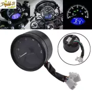 LCD Digital Gauge Motorcycle Odometer Speedometer Tachometer 12000RPM Universal