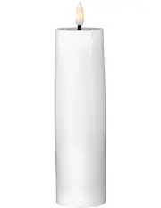 [Maxwell & Williams] Let's Get Lit LED Flameless Wax Pillar Candle 5.5x17.5cm Gift Boxed in Natural