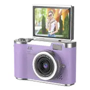 LK007 2.4 Inch Flip Screen High Definition Digital Camera 8X Zoom Auto Focus CCD Camcorder Purple
