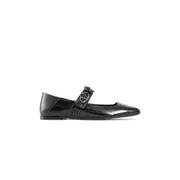 [VALENTINO] Vlogo locker mary-jane ballerinas Black