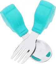 COLLBATH 1 Set of Portable Training Spoons and Forks Adorable Cutlery Set for and Infants Feeding Tableware for Supplies