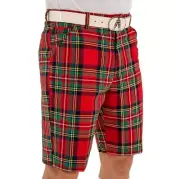 Royal & Awesome Men’s Golf Plaid Shorts