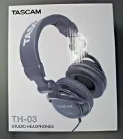 Tascam TH-03 Studio Headphones, Lightweight, Padded, Closed Back Headphones