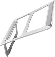 KALLORY Aluminum Alloy Laptop Stand Foldable Slip Riser for Improved Posture Ergonomic Design Lightweight and Durable Cooling Rack for Notebooks