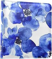 Blue-FLOWER and whites Photo Album Binders Photobooks Self Adhesive Pages Scrap Book Photo Albums Picture Albums 6x8