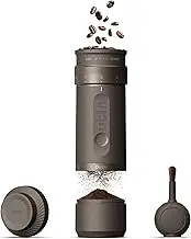 OutIn Fino Portable Electric Coffee Grinder,Adjustable Coffee Bean Grinder with 28 Precise Grind Setting,One-Button Burr Coffee Grinder with Fast‑Charge Battery, Auto‑Stop & Clog‑Protection,Brown