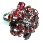 Penelope Authentic 14.5 carat faceted authentic Australian Garnet .925 Sterling