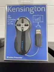 Kensington Wireless Presenter Remote 4 Button Black Model 33373 2.4 GHz 60 Feet