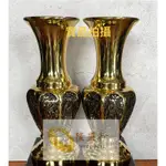 台灣製造，銅製ㄧ尺花瓶