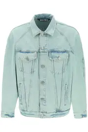 [PALM ANGELS] PALM ANGELS "denim overdye jacket M Light blue