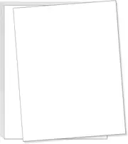 80 lb. (216 gsm) Cover Card Stock, 50 Sheets per Pack, Great for Printing, School Projects, Flyers, Invitations, Arts N Crafts, DIY Projects, and Much More (8-1/2" x 11" WHITE)