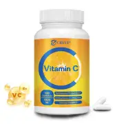 Vitamin C Capsules 1020mg - Immune System Support & Booster-Zinc,L-Ascorbic Acid