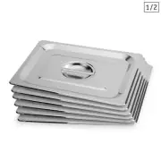NNEAGS 6X GN Pan Lid Full Size 1/2 Stainless Steel Tray Top Cover