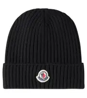 [Moncler Enfant] Moncler Enfant Logo wool beanie S black