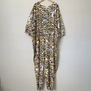 Rachel Comey Target Plus Sz 28W 30W Yellow Tiger Button Up Linen Jumpsuit