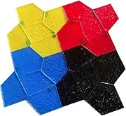 MetieFasia 4X Outdoor Stone Forms Stone Texture Mat DIY Flexible Floppy Mat Art Concrete Stamping Texture Seamless Stamp for Walls Patio
