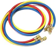 TOKIDNY Professional Charging Hose Set 72 Long R12 R22 R404a R502 R134a Oil-resistant 1/4 Fitting for Automotive
