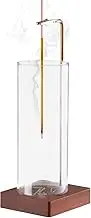 Incense Holder, Wooden Incense Holder for Sticks with Glass Ash Catcher, Anti-ash Incense Burner for Yoga Spa Room Decor