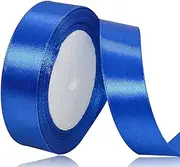 1 Inch Blue Satin Ribbon, 25 Yards Royal Blue Craft Fabric Ribbon for Gift Wrapping, Floral Bouquets, Christmas, Easter, Handmade Bows and Wedding Party Decoration