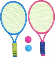 Totority 1Set Outdoor Fitness Equipment for Cartoon Style Plastic Tennis Racket for Fun Activities Durable Design for Playtime and Exercise Random