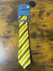 Harry Potter Hufflepuff Tie Yellow With Black Stripes Halloween Costume
