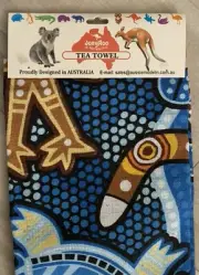 Joey Roo Australia Classic Collection Tea Towel NWT Aboriginal