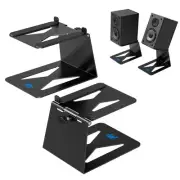 Desktop Speaker Stand, Tilted Studio Monitor up to 15°with Anti-Vibration Pad...