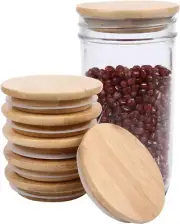 Mason Jar Lids - Reusable Canning Lids Acacia Wooden Mason Jar Lids, Food Grade