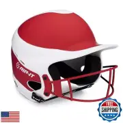 RIP-IT | Vision Pro Softball Batting Helmet with Face Mask | Matte | Two-Tone