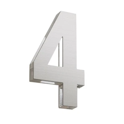 Sandleford 120mm 4 Stainless Steel Azure Numeral