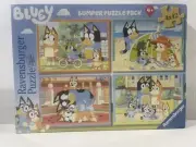 RAVENSBURGER 2018 “Bluey” 4 x 42 Piece Puzzle Set BRAND NEW Sealed