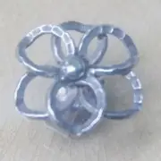 Handicraft unique flower ring Karen hill tribe silver Size.US 7 N Adjustable.