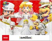 Nintendo amiibo Triple Pack Mario, Peach & Bowser Wedding Outfit (Odyssey Collection)