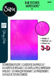 Sizzix 3-D Textured Impressions Embossing Folder Cosmopolitan, French Twist by Stacey Park