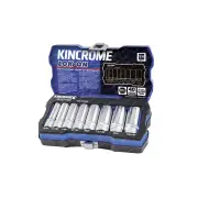 8 Pcs of Kincrome 3/8" Drive LOK-ON Socket Set - Imperial Deep Sockets