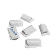 D-Line Cable Tidy Clips 6-Pack (White)