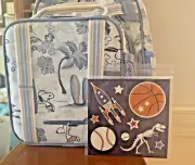 Pottery barn Snoopy school LUNCH BOX Bag Disney peanuts set Kids travel pre-k o