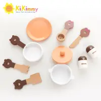 在飛比找momo購物網優惠-【kikimmy】LINE FRIENDS 木製玩具廚房餐具