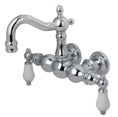 Vintage CC1006T1 Two-Handle 2-Hole Tub Wall Mount Clawfoot Tub Faucet